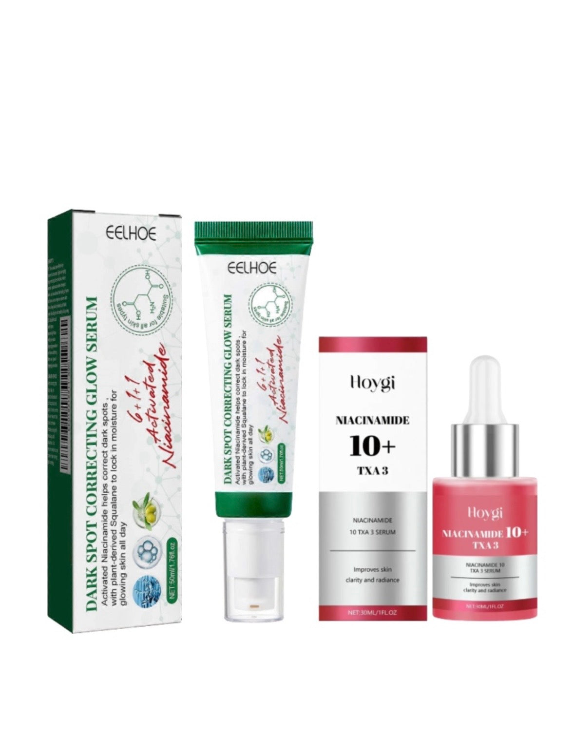 Eelhoe Dark Spot Correcting Glow Serum & Hoygi Niacinamide 10%+TXA 3% Serum
