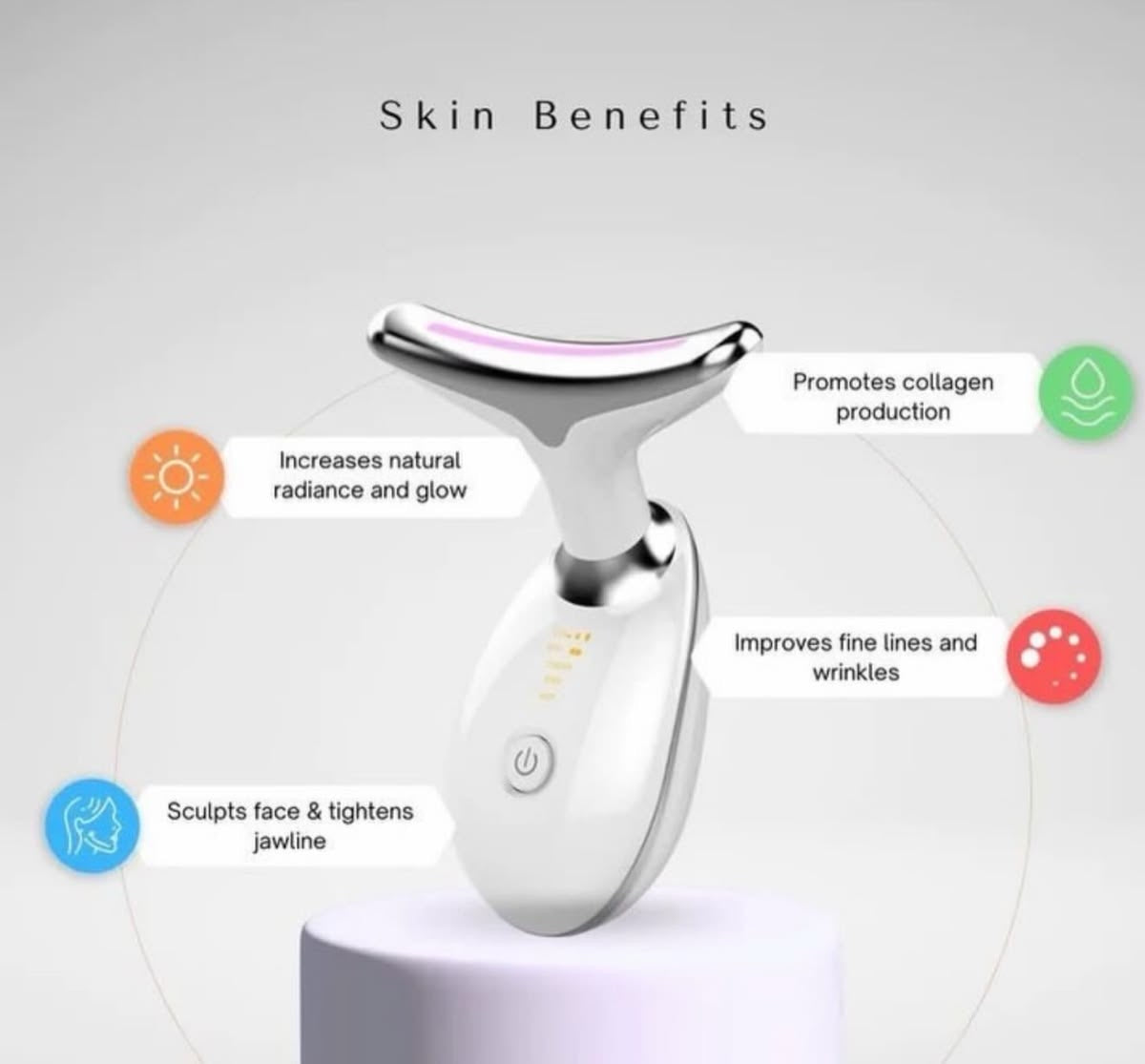 AuraGlow Micro-Current Massager Handset