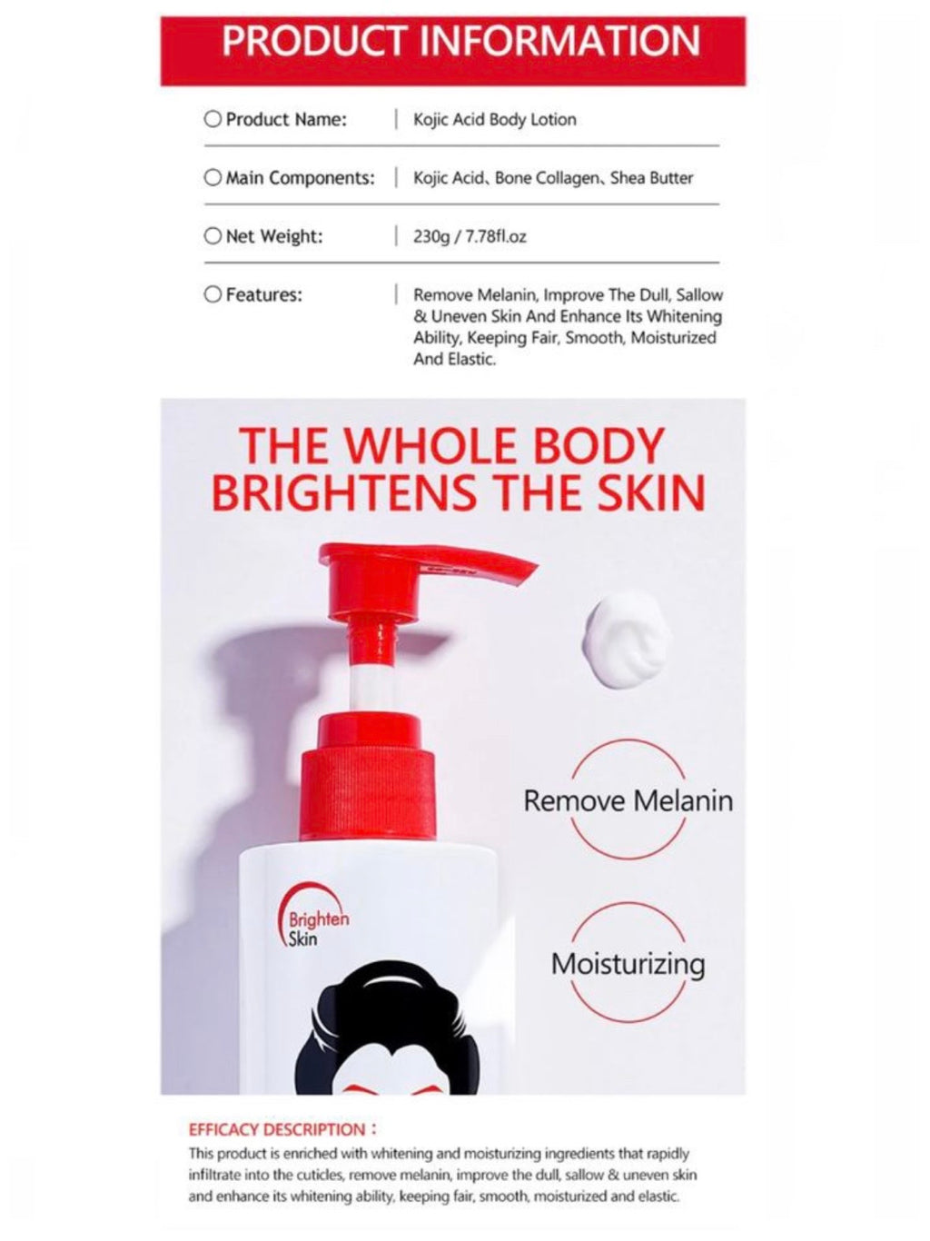 Kojic Acid Body Lotion