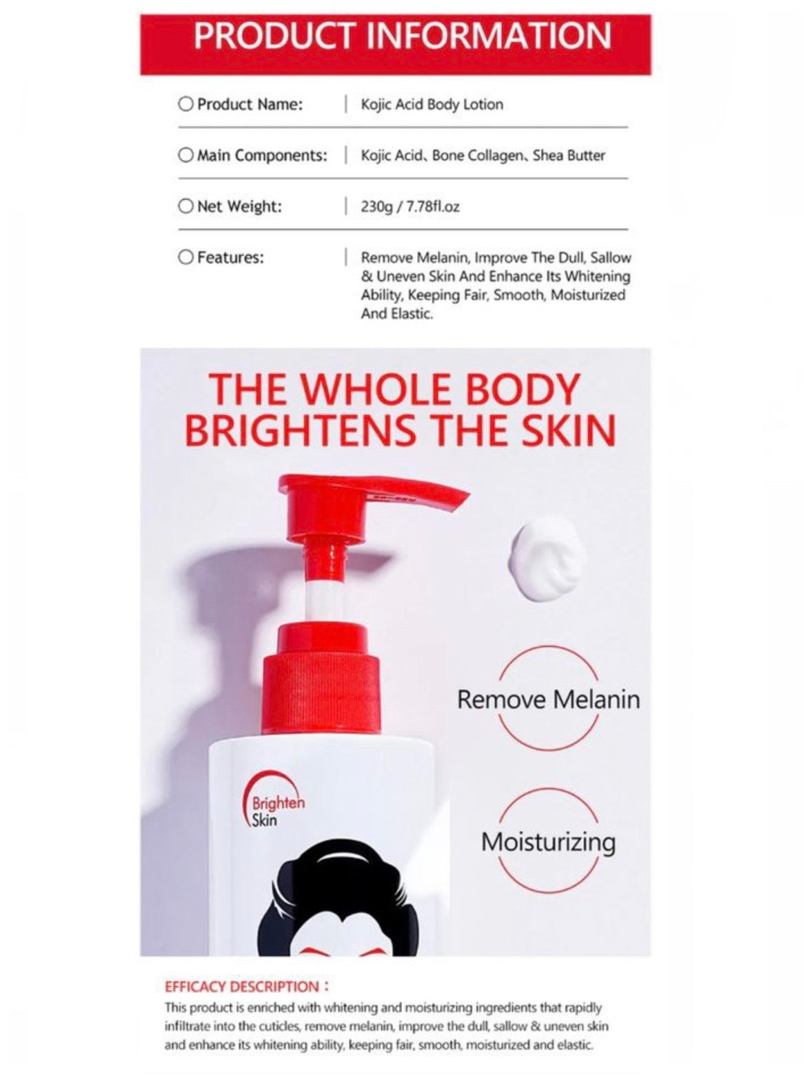 Kojic Acid Body Lotion